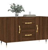 vidaXL Dressoir 100x36x60 cm bewerkt hout bruineikenkleurig