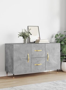 VidaXL Dressoir 100x36x60 cm bewerkt hout betongrijs