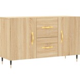 VidaXL Dressoir 100x36x60 cm bewerkt hout sonoma eikenkleurig