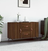 VidaXL Dressoir 100x36x60 cm bewerkt hout bruineikenkleurig