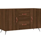 VidaXL Dressoir 100x36x60 cm bewerkt hout bruineikenkleurig