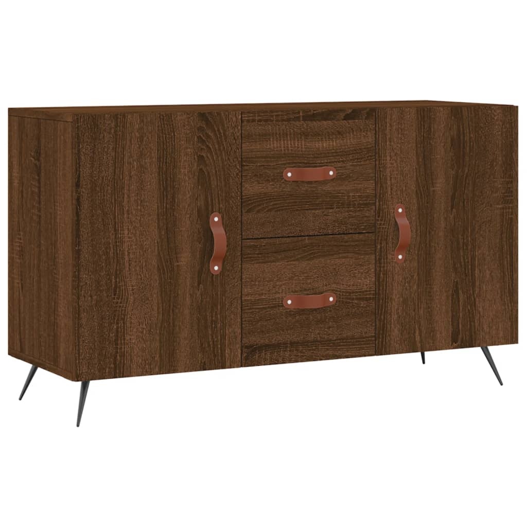VidaXL Dressoir 100x36x60 cm bewerkt hout bruineikenkleurig