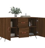 VidaXL Dressoir 100x36x60 cm bewerkt hout bruineikenkleurig