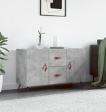 VidaXL Dressoir 100x36x60 cm bewerkt hout betongrijs