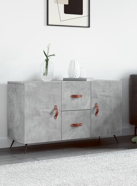 VidaXL Dressoir 100x36x60 cm bewerkt hout betongrijs