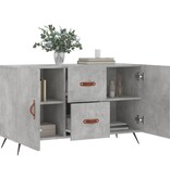 VidaXL Dressoir 100x36x60 cm bewerkt hout betongrijs