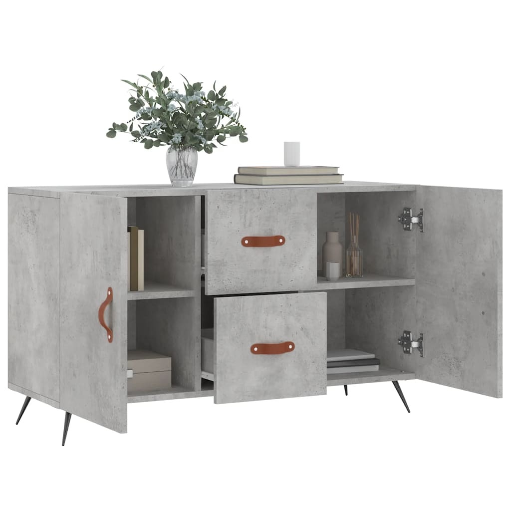 VidaXL Dressoir 100x36x60 cm bewerkt hout betongrijs