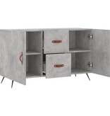 VidaXL Dressoir 100x36x60 cm bewerkt hout betongrijs