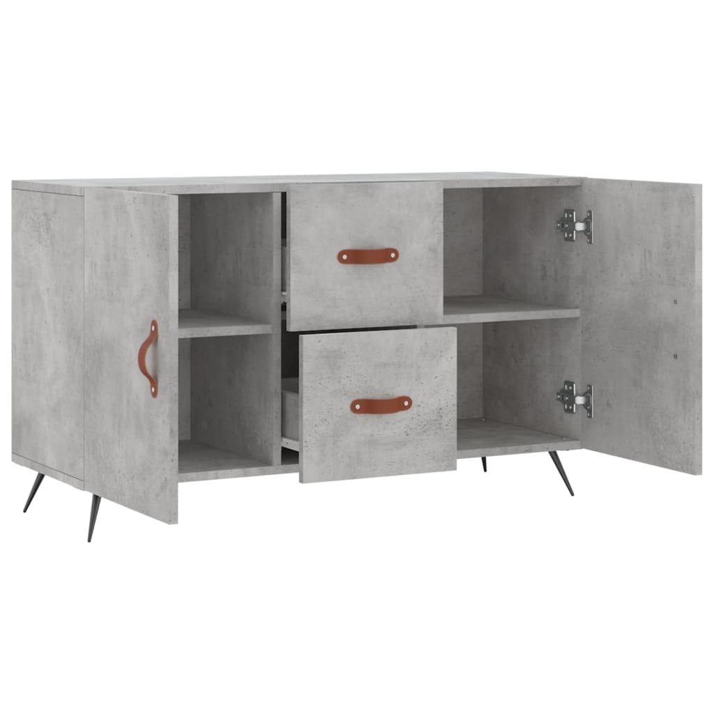 VidaXL Dressoir 100x36x60 cm bewerkt hout betongrijs