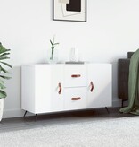 VidaXL Dressoir 100x36x60 cm bewerkt hout hoogglans wit