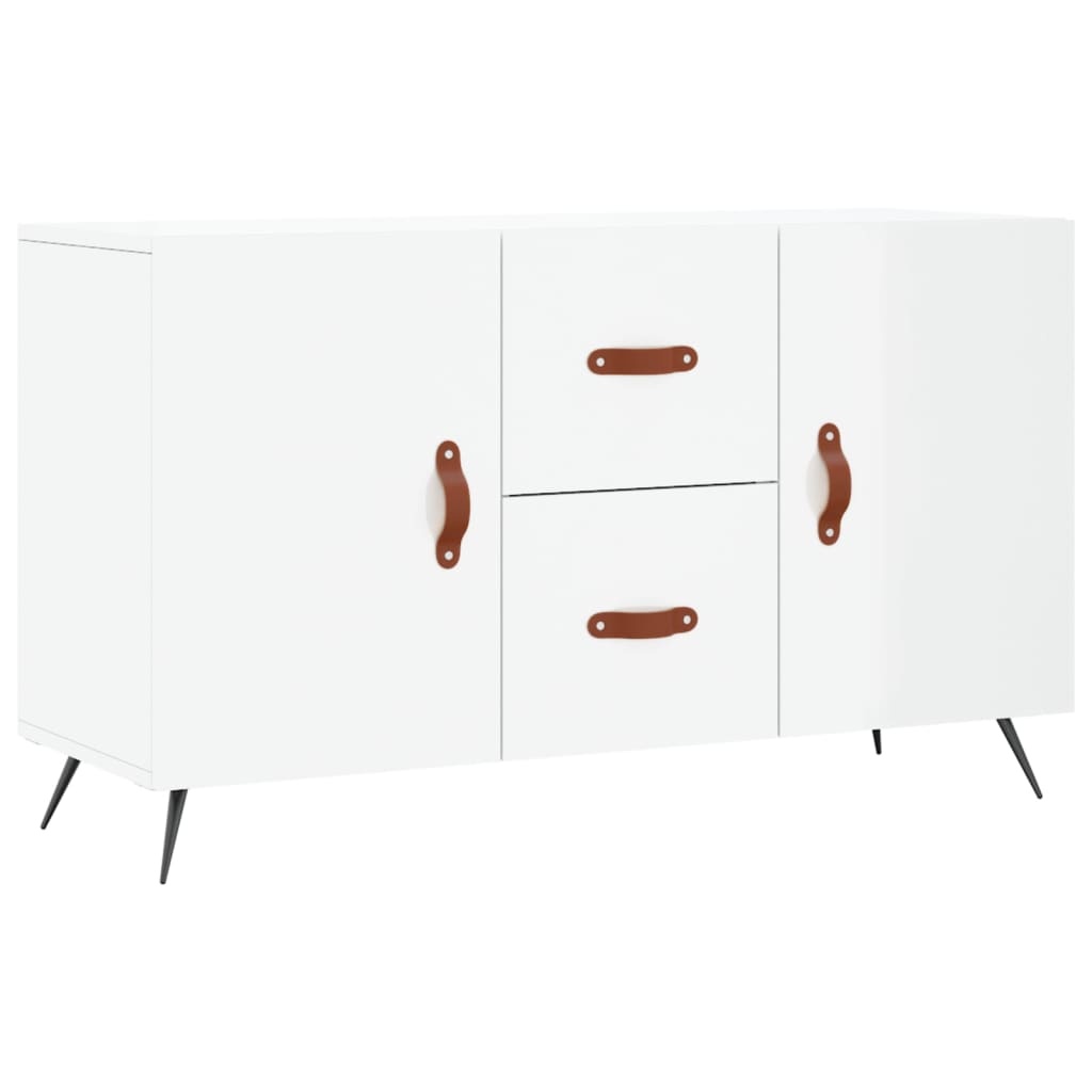 VidaXL Dressoir 100x36x60 cm bewerkt hout hoogglans wit