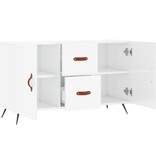 VidaXL Dressoir 100x36x60 cm bewerkt hout hoogglans wit