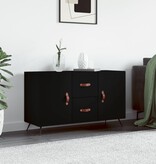 VidaXL Dressoir 100x36x60 cm bewerkt hout zwart