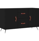 VidaXL Dressoir 100x36x60 cm bewerkt hout zwart