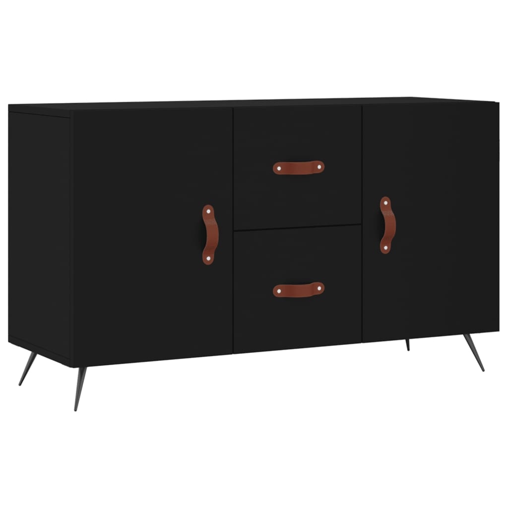 VidaXL Dressoir 100x36x60 cm bewerkt hout zwart