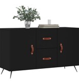 VidaXL Dressoir 100x36x60 cm bewerkt hout zwart
