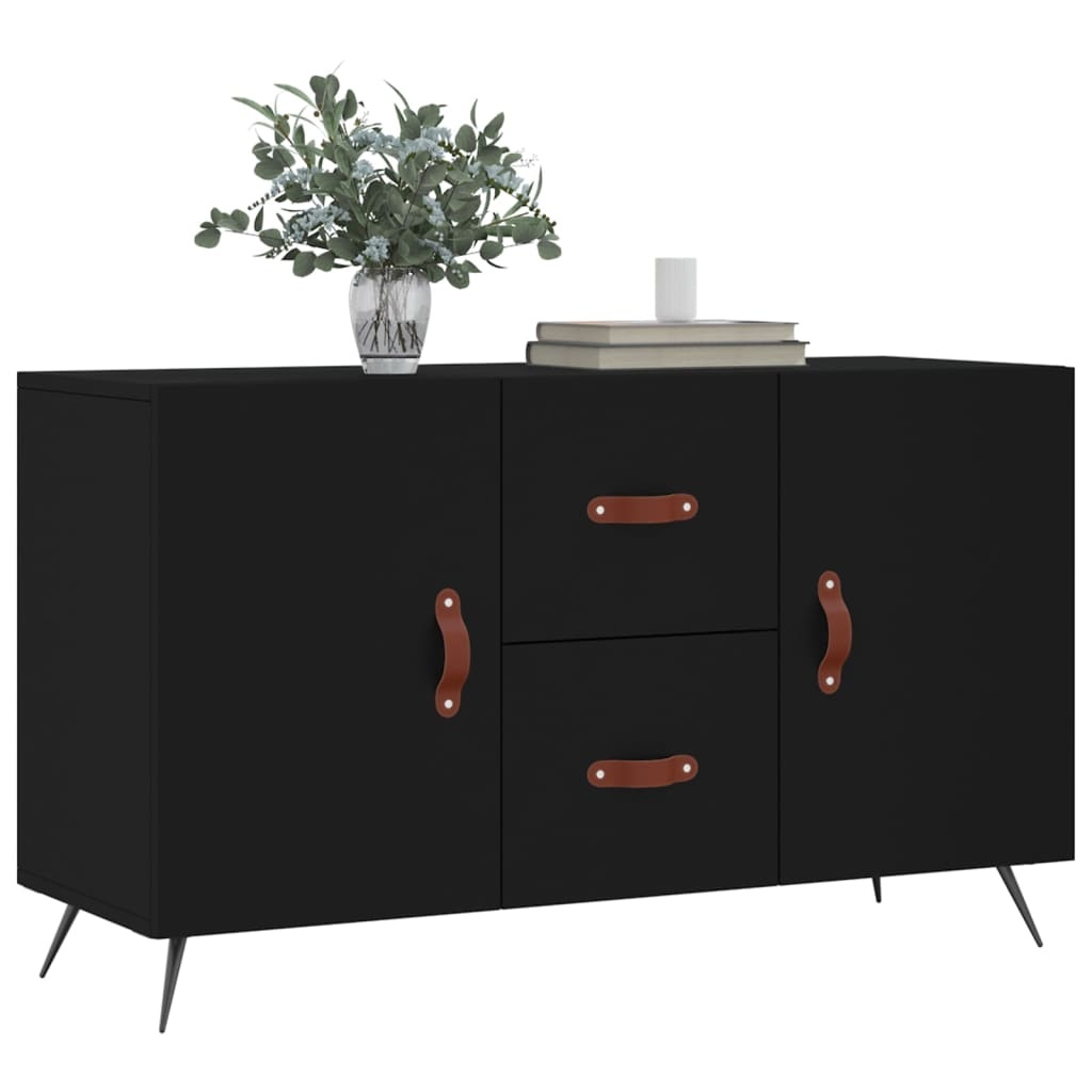 VidaXL Dressoir 100x36x60 cm bewerkt hout zwart