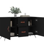 VidaXL Dressoir 100x36x60 cm bewerkt hout zwart