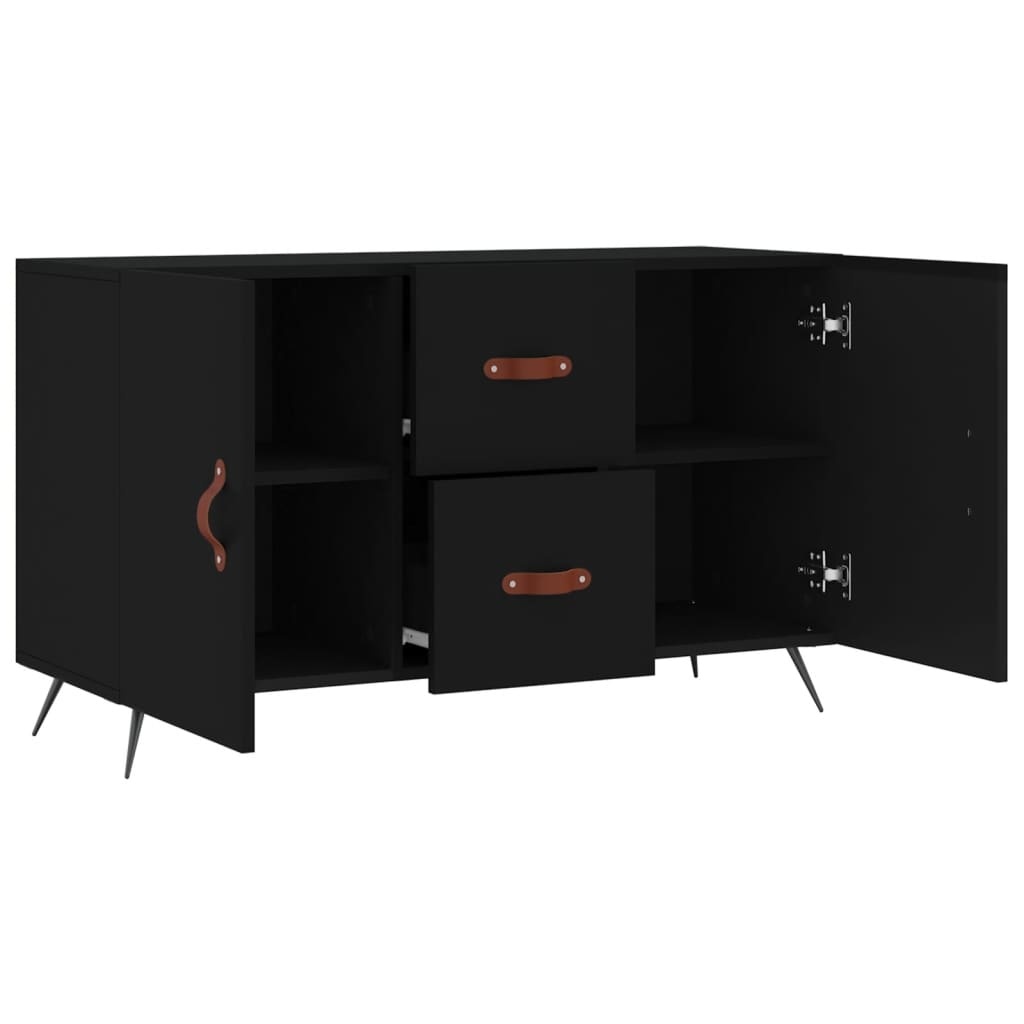 VidaXL Dressoir 100x36x60 cm bewerkt hout zwart