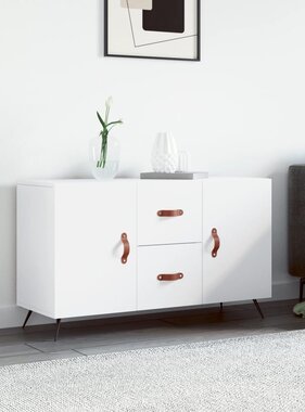 VidaXL Dressoir 100x36x60 cm bewerkt hout wit
