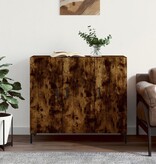 VidaXL Dressoir 90x34x80 cm bewerkt hout gerookt eikenkleurig