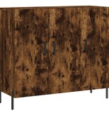 VidaXL Dressoir 90x34x80 cm bewerkt hout gerookt eikenkleurig