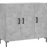 VidaXL Dressoir 90x34x80 cm bewerkt hout betongrijs
