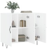 VidaXL Dressoir 90x34x80 cm bewerkt hout wit