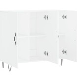 VidaXL Dressoir 90x34x80 cm bewerkt hout wit