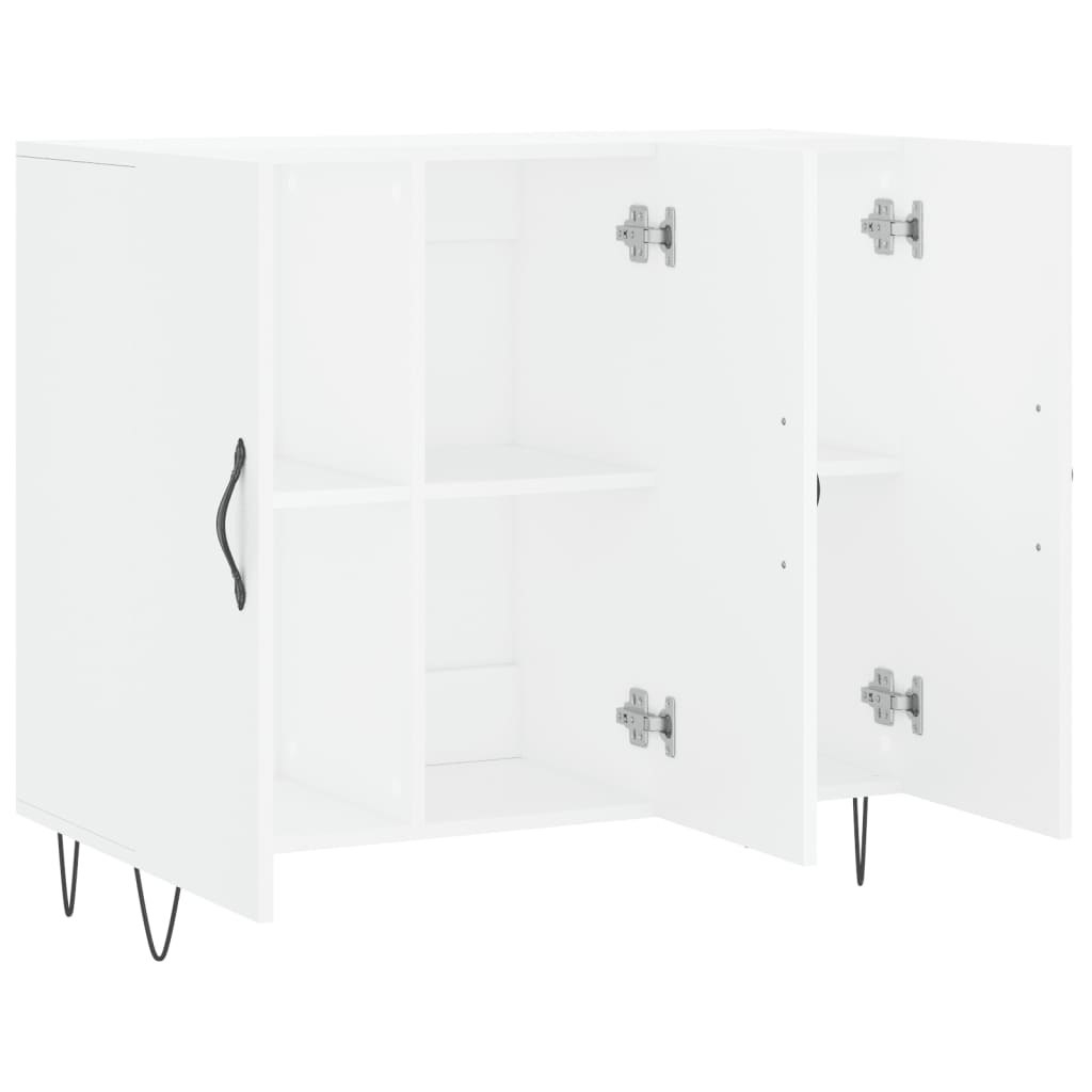VidaXL Dressoir 90x34x80 cm bewerkt hout wit
