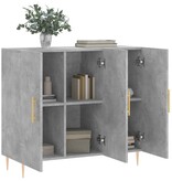 VidaXL Dressoir 90x34x80 cm bewerkt hout betongrijs