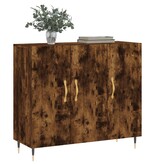 VidaXL Dressoir 90x34x80 cm bewerkt hout gerookt eikenkleurig