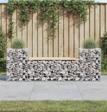 VidaXL Tuinbank schanskorfontwerp 183x41x60,5 cm massief grenenhout