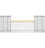 VidaXL Tuinbank schanskorfontwerp 183x41x60,5 cm massief grenenhout
