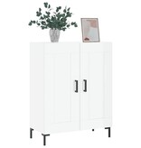 VidaXL Dressoir 69,5x34x90 cm bewerkt hout hoogglans wit
