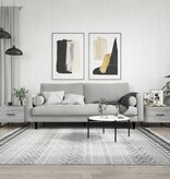 VidaXL Salontafels 2 st 50x50x40 cm bewerkt hout grijs sonoma eiken