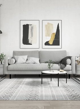 VidaXL Salontafels 2 st 50x50x40 cm bewerkt hout grijs sonoma eiken