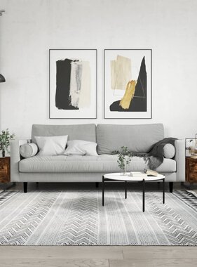 VidaXL Salontafels 2 st 50x50x40 cm bewerkt hout gerookt eikenkleurig