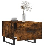 VidaXL Salontafels 2 st 50x50x40 cm bewerkt hout gerookt eikenkleurig