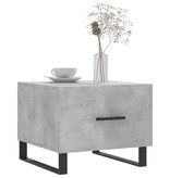 VidaXL Salontafels 2 st 50x50x40 cm bewerkt hout betongrijs