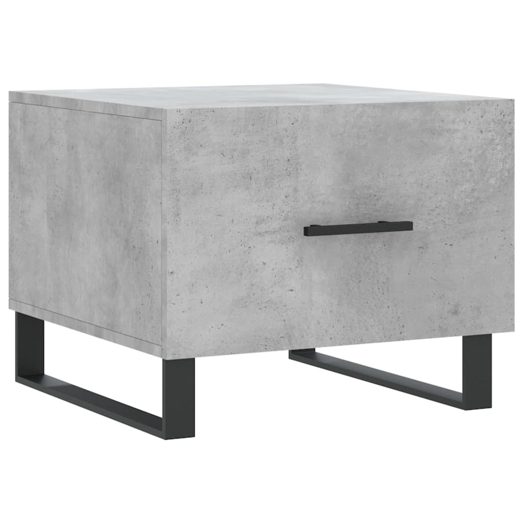 VidaXL Salontafels 2 st 50x50x40 cm bewerkt hout betongrijs