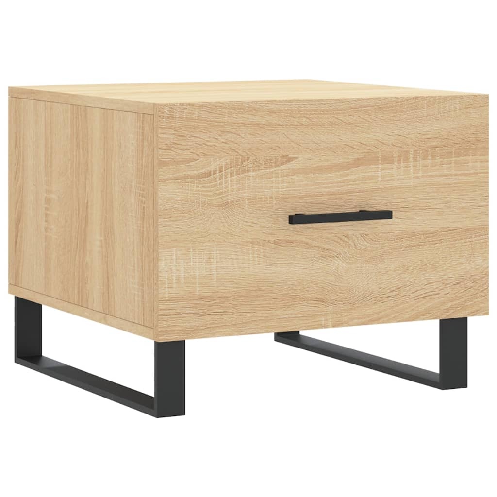 VidaXL Salontafels 2 st 50x50x40 cm bewerkt hout sonoma eikenkleurig