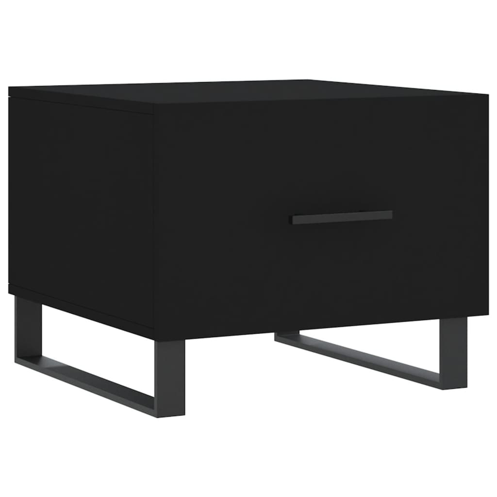 VidaXL Salontafels 2 st 50x50x40 cm bewerkt hout zwart