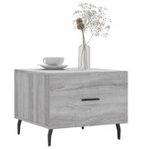 VidaXL Salontafels 2 st 50x50x40 cm bewerkt hout grijs sonoma eiken