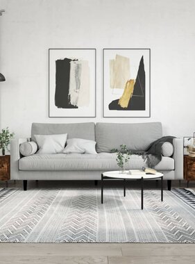 VidaXL Salontafels 2 st 50x50x40 cm bewerkt hout gerookt eikenkleurig