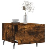 VidaXL Salontafels 2 st 50x50x40 cm bewerkt hout gerookt eikenkleurig