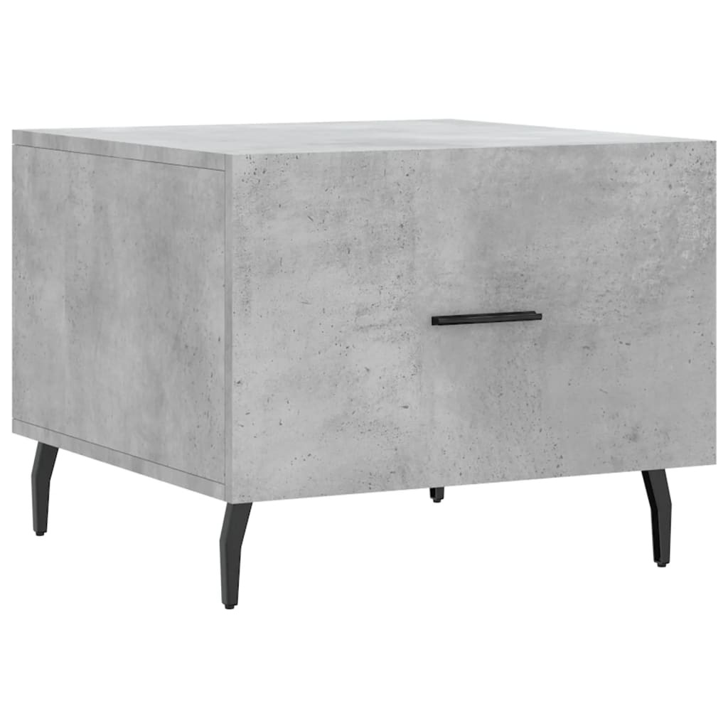 VidaXL Salontafels 2 st 50x50x40 cm bewerkt hout betongrijs