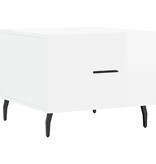 VidaXL Salontafels 2 st 50x50x40 cm bewerkt hout hoogglans wit