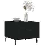 VidaXL Salontafels 2 st 50x50x40 cm bewerkt hout zwart