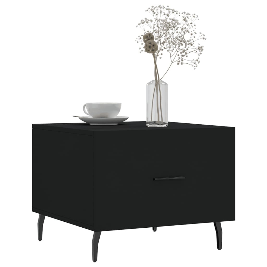 VidaXL Salontafels 2 st 50x50x40 cm bewerkt hout zwart